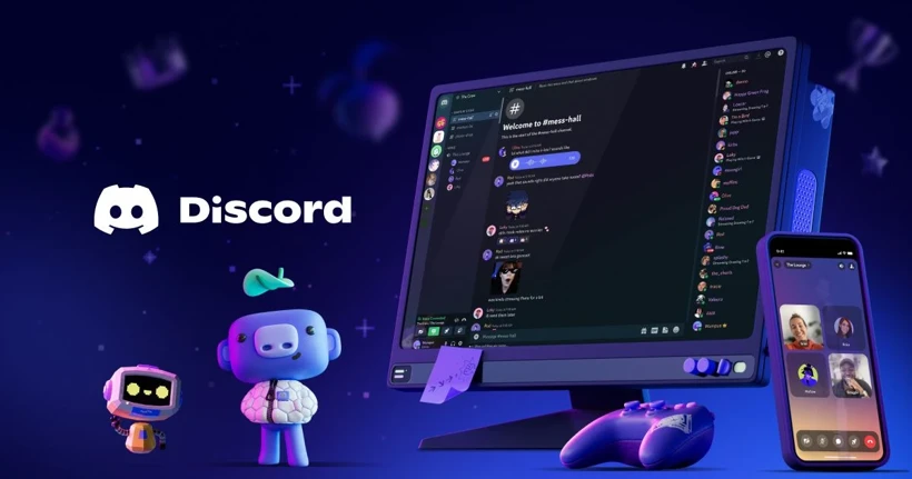 Discord desktop and mobile interface for guides